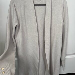 Cyrus Cream Open-Front Cardigan